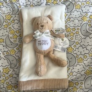 Teddy Bear + Blanket Baby Shower Gift